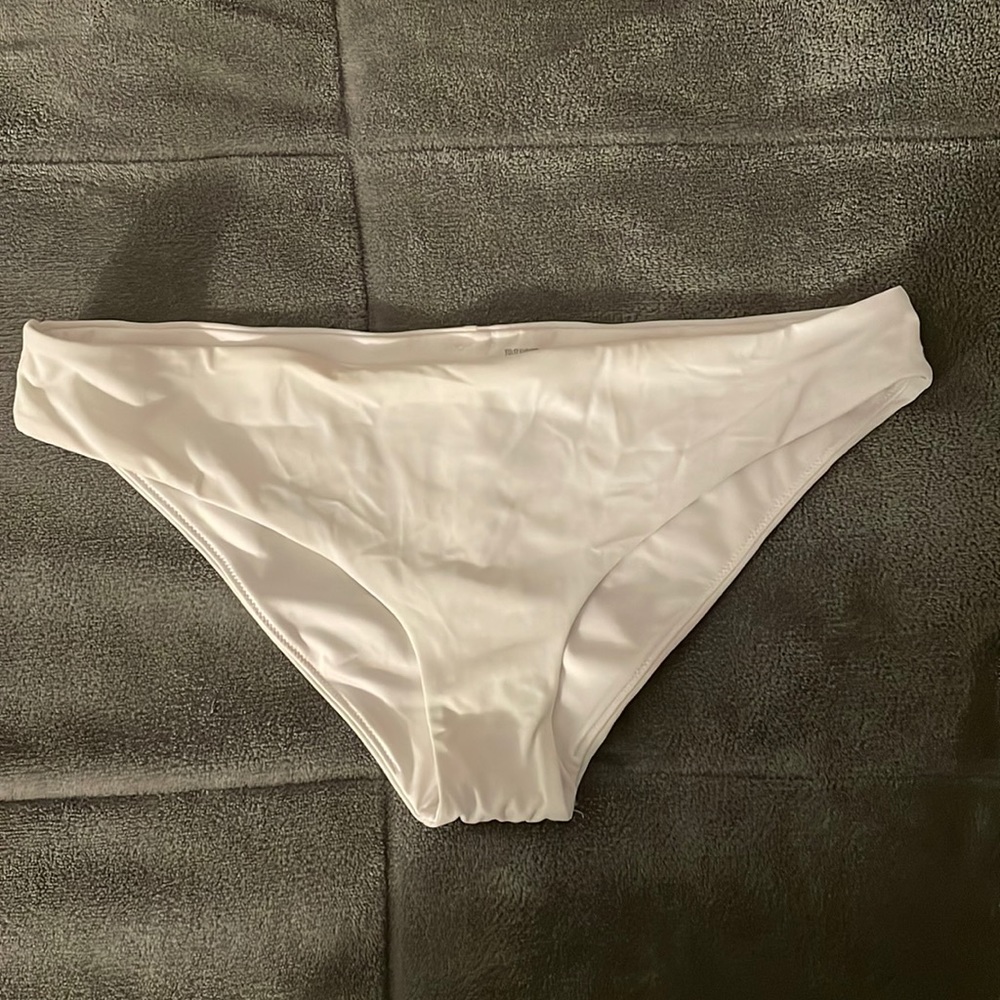 White bikini bottoms